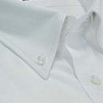Contemporary Fit, Button Down Collar, 2 Button Cuff, In Plain White Cotton