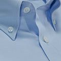 Contemporary Fit, Button Down Collar, 2 Button Cuff Shirt in a Blue Fine Oxford