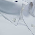 Contemporary Fit, Button Down Collar, 2 Button Cuff Shirt in a White Basket Weave