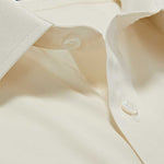 Contemporary Fit, Classic Collar, Double Cuff in Plain Cream