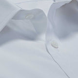 Contemporary Fit, Classic Collar, Double Cuff In Plain White Poplin Cotton