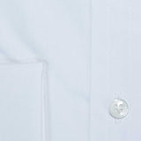 Contemporary Fit, Classic Collar, Double Cuff In Plain White Poplin Cotton