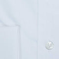 Contemporary Fit, Classic Collar, Double Cuff In Plain White Poplin Cotton