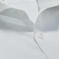 Contemporary Fit, Cut-away Collar, Two Button Cuff, In Plain White Poplin Cotton