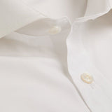 Contemporary Fit, Cutaway Collar, Two Button Cuff in Plain White