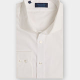 Contemporary Fit, Cutaway Collar, Two Button Cuff in Plain White