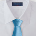 Cornflower Blue Herringbone Silk Tie