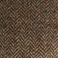 Country Brown Herringbone 100% Wool Made In England Flat Cap