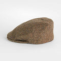 Country Brown Herringbone 100% Wool Made In England Flat Cap