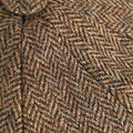 Country Brown Herringbone 100% Wool Made In England Gatsby Cap