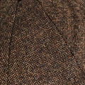 Country Brown Plain Weave 100% Wool Made In England Gatsby Cap