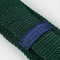 Dark Green Knitted Silk Tie