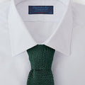 Dark Green Knitted Silk Tie