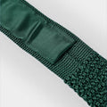 Dark Green Knitted Silk Tie