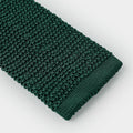 Dark Green Knitted Silk Tie