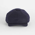 Dark Navy Twill 100% Wool Made In England Gatsby Cap