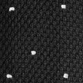 Dark Navy & White Spot Knitted Cashmere Tie