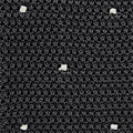 Dark Navy & White Spot Knitted Silk Tie