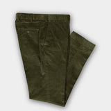 Dark Olive Cotton Corduroy Trousers