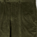 Dark Olive Cotton Corduroy Trousers
