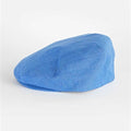 Denim Blue 100% Linen Flat Cap