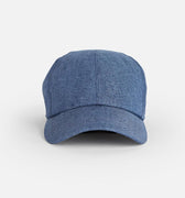 Denim Hopsack Linen Baseball Cap