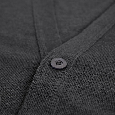 Derby Grey 100% Cashmere Cardigan