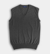 Derby Grey V - Neck Cashmere Slipover