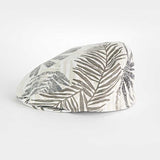 Fronds Natural Cotton Flat Cap