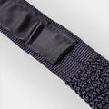 Fumo & White Spot Knitted Silk Tie