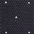 Fumo & White Spot Knitted Silk Tie