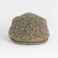 Green & Brown Herringbone Wool Toni Cap