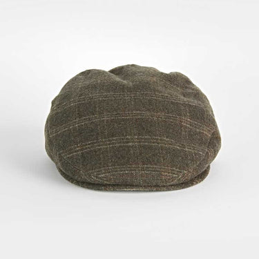 Green Loden Check Wool & Alpaca Harlem Cap