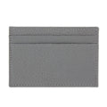 Grey Calf Leather Double Sided Card Holder