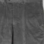 Grey Cotton Corduroy Trousers