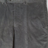 Grey Cotton Corduroy Trousers