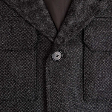 Grey Hopsack Wool & Cashmere Chianti Jacket