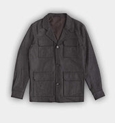 Grey Hopsack Wool & Cashmere Chianti Jacket