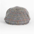 Grey Houndstooth Check Wool Toni Cap