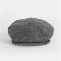 Grey Mottle Woollen Twill Gatsby Cap