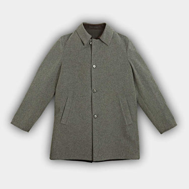 Grey Reversible Wool Sforzare Car Coat