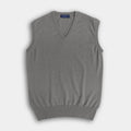 Grey V - Neck Cashmere Slipover