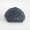 Insign Grey Herringbone 100% Wool Made In England Gatsby Cap