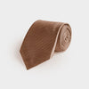 Light Brown Herringbone Silk Tie