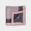 Light Pink Small Bean Silk Pocket Square