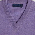 Lilac V - Neck Cashmere Sweater