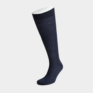 Long Navy Wool Socks