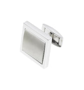 Longmire Steel Oblong Matt Centre Bar Link Cufflinks