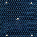 Marine Blue & White Spot Knitted Silk Tie