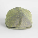 Moss Herringbone Linen Toni Cap